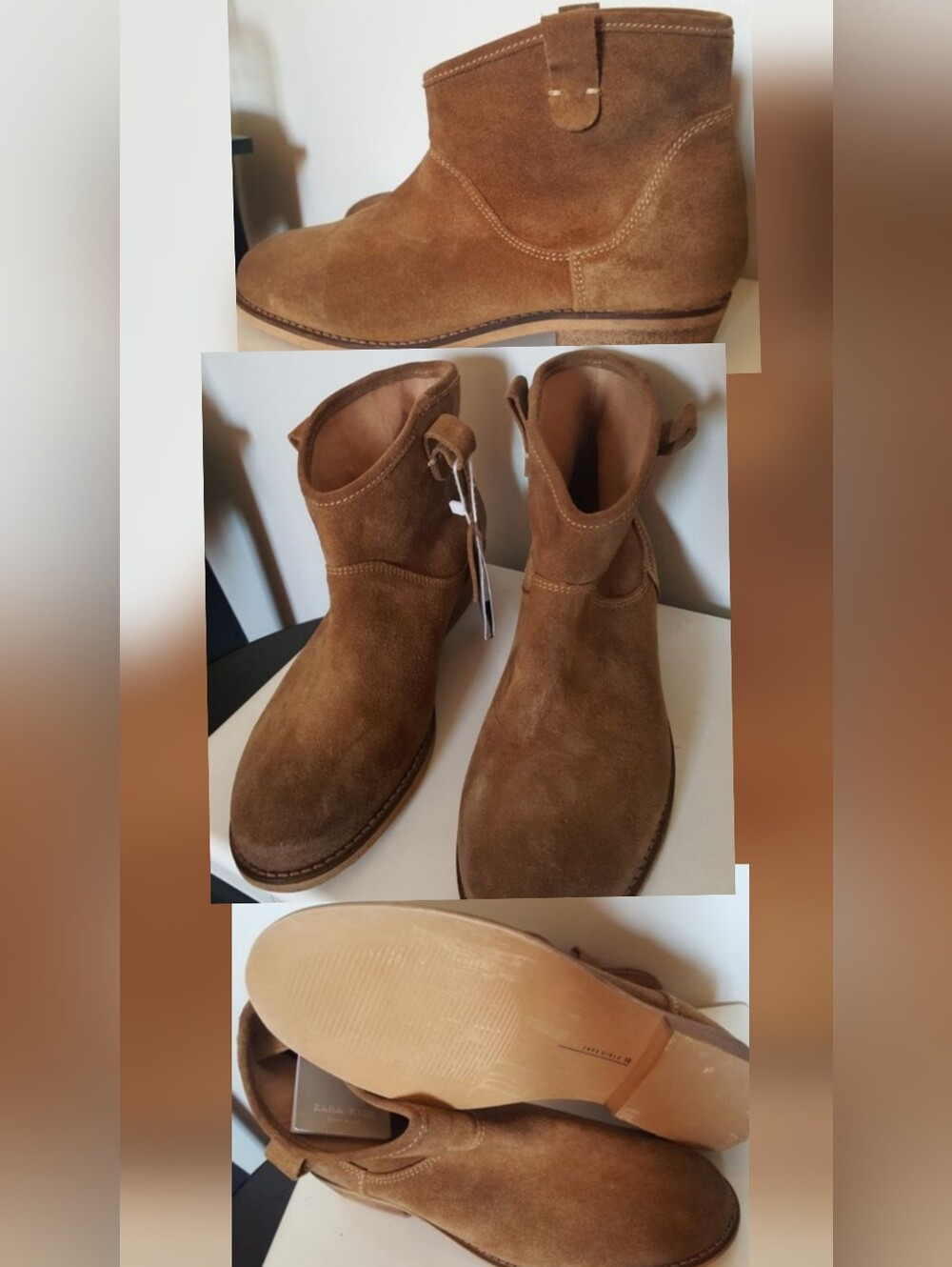 Zara Booties Leather FIRM PRICE